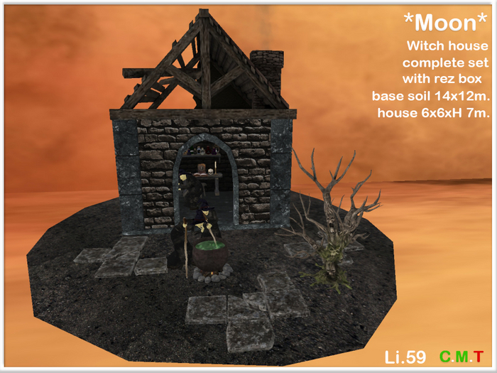 *Moon*Witch house complete set with rez box