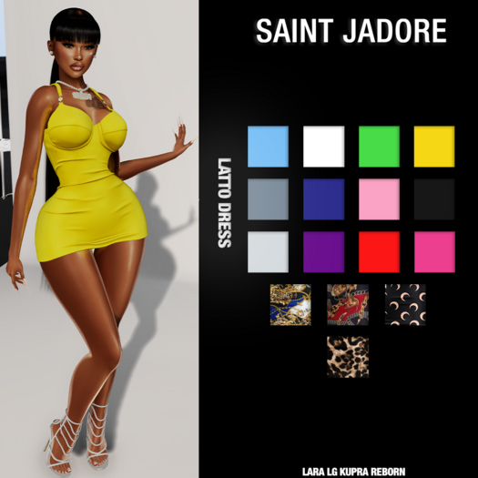 {SAINT JADORE] Latto Dress - Yellow