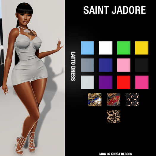 {SAINT JADORE] Latto Dress - Silver