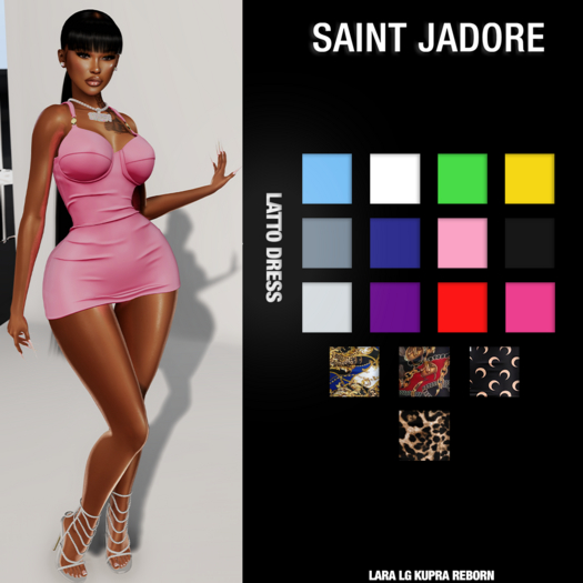 {SAINT JADORE] Latto Dress - Baby Pink