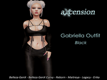 aX: Gabriella Outfit Black