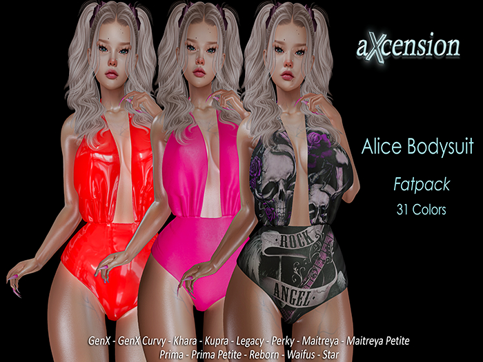aX: Alice Bodysuit  31 Color FatPack