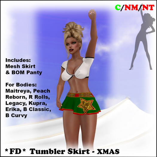 *FD* Tumbler Skirt Set [Boxed] XMAS