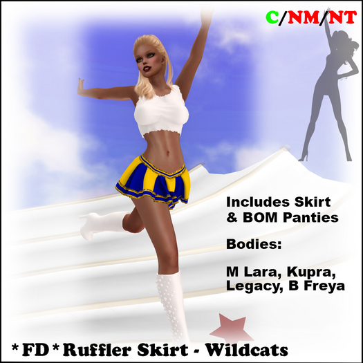*FD* Ruffler Skirt [BOXED] Wildcats