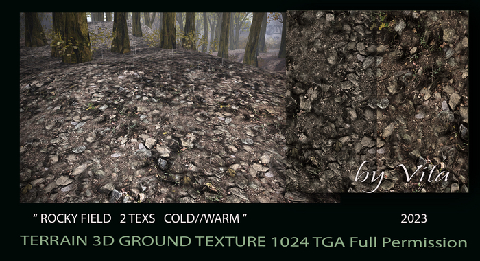 Vita's 3D Texture - ROCKY FIELD 2 TEXS COLD//WARM 