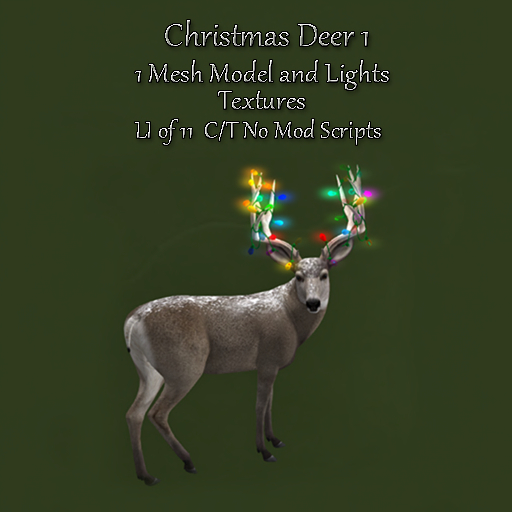 Bad Katz Christmas Deer 1 Full perm mesh