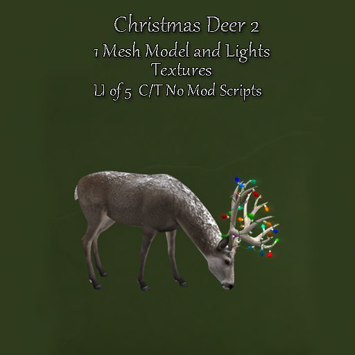 Bad Katz Christmas Deer 2 full perm mesh