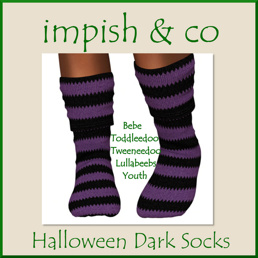 impish & co ~ Halloween Dark Socks BOX