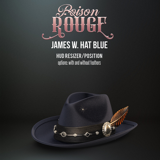 POISON ROUGE James W. Hat Blue