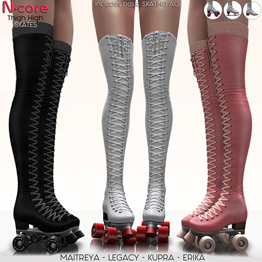 N-core THIGH HIGH SKATES "FatPack"