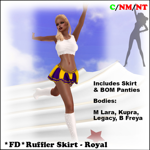 *FD* Ruffler Skirt [BOXED] Royal