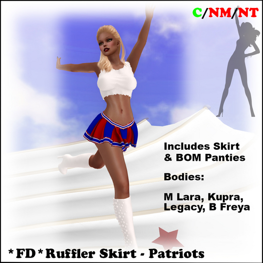 *FD* Ruffler Skirt [BOXED] Patriots