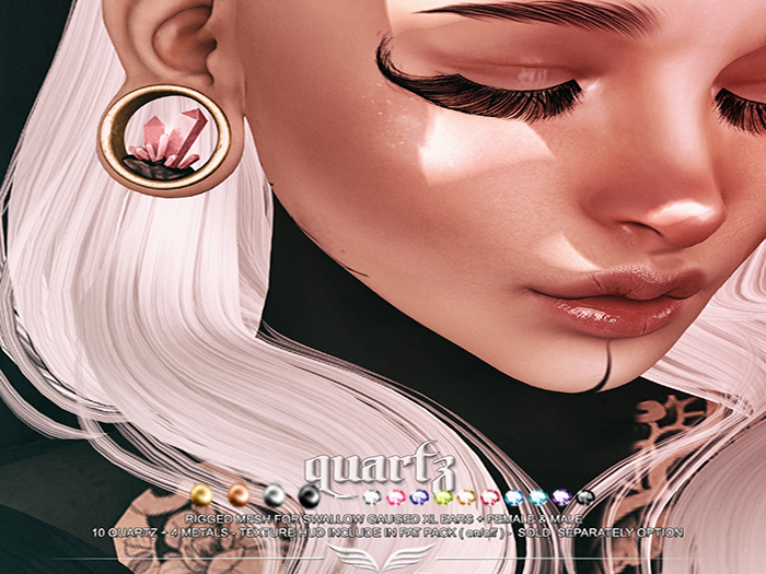 A*S QUARTZ_^^Swallow^^Gauged XL Ears _FATPACK_(wear me)