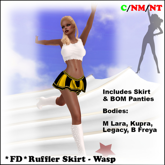*FD* Ruffler Skirt [BOXED] Wasp