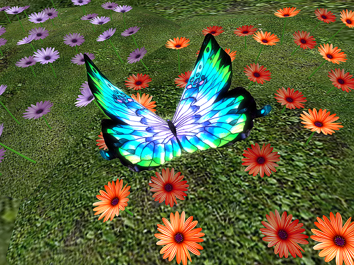 "Stained Glass" Roaming Butterfly Full Version