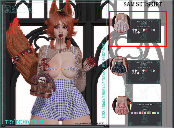 FREYA// Sam skirt/COTTON