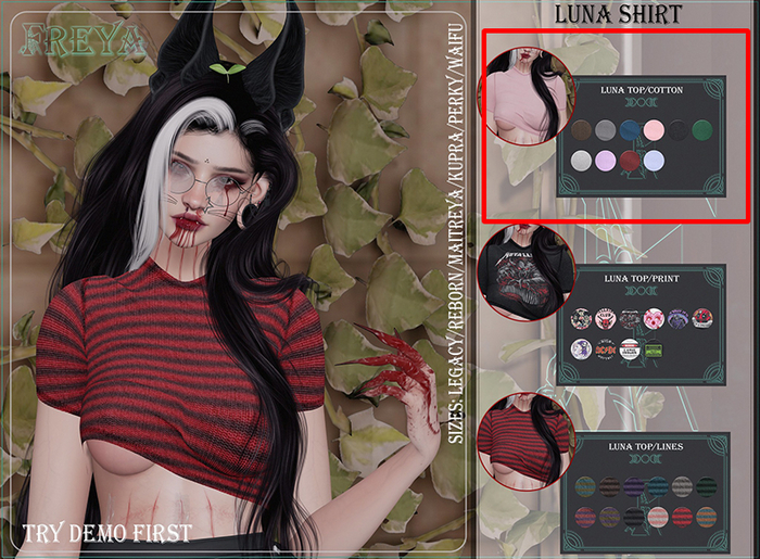 FREYA// Luna shirt/COTTON