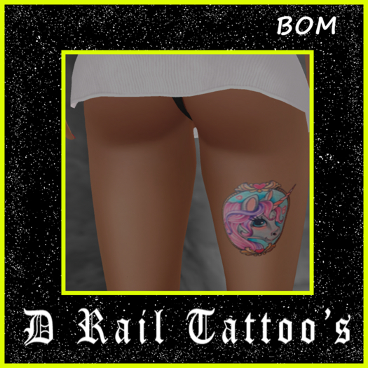 Unicorn Leg Tattoo – BOM