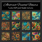 *Wallflowers* Abstract Fractal Flowers