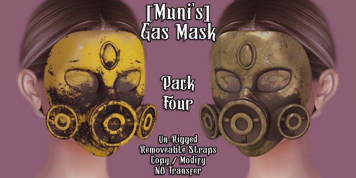 [ Muni's ]  Gas Mask Pack 4