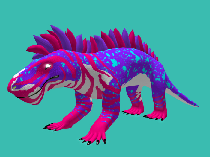 Inostrancevia back fur