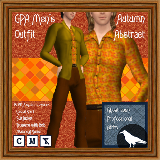 GPA Men's Outfit BOM - Autumn Abstract Print