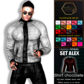 *BOY * BRILLANCIA* - Set  Alex shirt chocolate