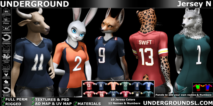 (UG FULL PERM) - Jersey N Furry Female