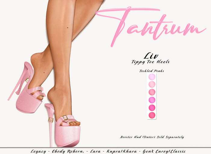 Tantrum - Liv Tippy Toe Heels - Tickled Pinks 