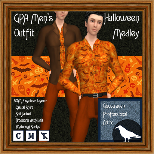GPA Men's Outfit BOM - Halloween Medley Print