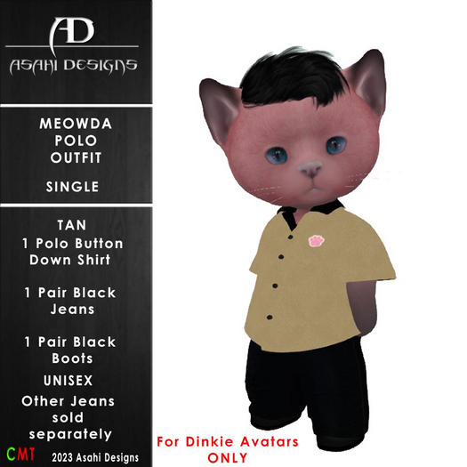 Meowda Polo Outfit - Tan