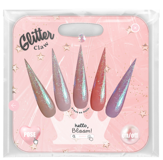 BLOOM - GLITTER NAILS [CLAW] MAITREYA