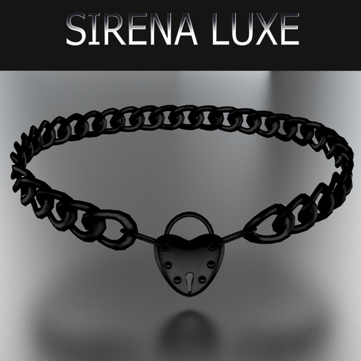 Black Heart Locket Necklace
