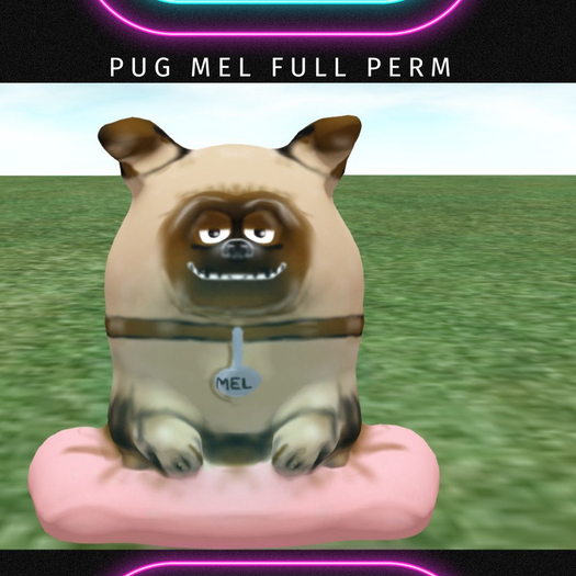 "MB" pug mel decor fp