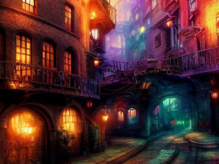 Village Lights Texture