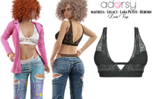 adorsy - Zuri Top Black - Maitreya/Legacy/Lara Petite/Reborn-Juicy