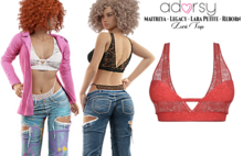 adorsy - Zuri Top Red - Maitreya/Legacy/Lara Petite/Reborn-Juicy