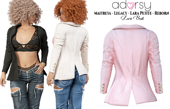 adorsy - Zuri Suit Soft Pink - Maitreya/Legacy/Lara Petite/Reborn-Juicy