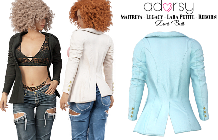 adorsy - Zuri Suit Light Blue - Maitreya/Legacy/Lara Petite/Reborn-Juicy