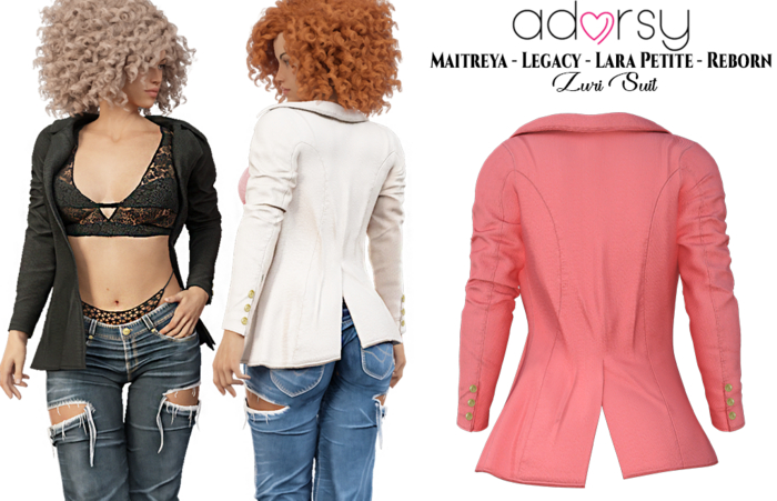 adorsy - Zuri Suit Coral - Maitreya/Legacy/Lara Petite/Reborn-Juicy