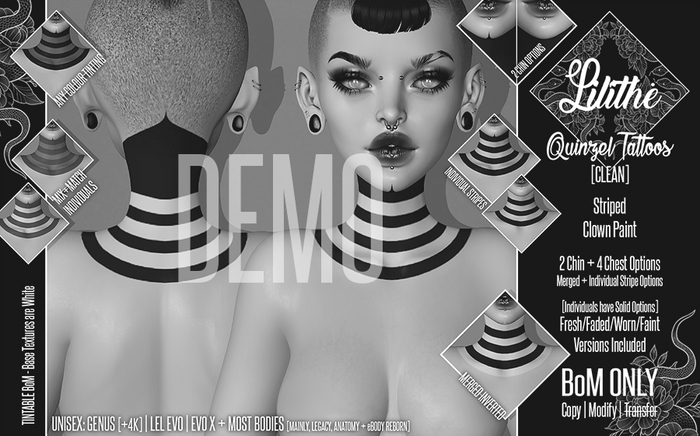 Lilithe'// Quinzel Tattoos [CLEAN] [DEMO]