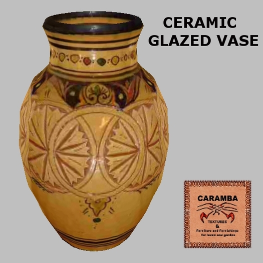 ceramic glazed vase