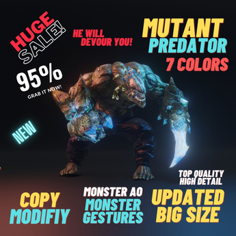 Mutated Predator Second Life Marketplace - Mutant Predator Avatar Bundle ON SALE