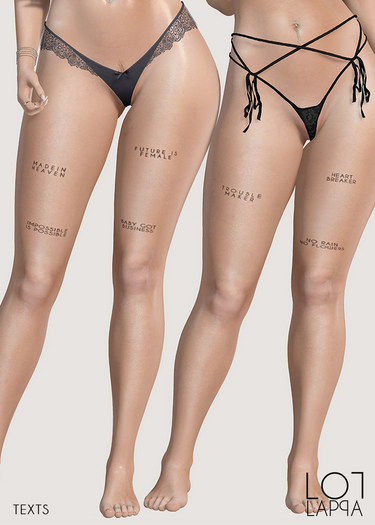 LAPPA - TEXTS BOM TATTOO
