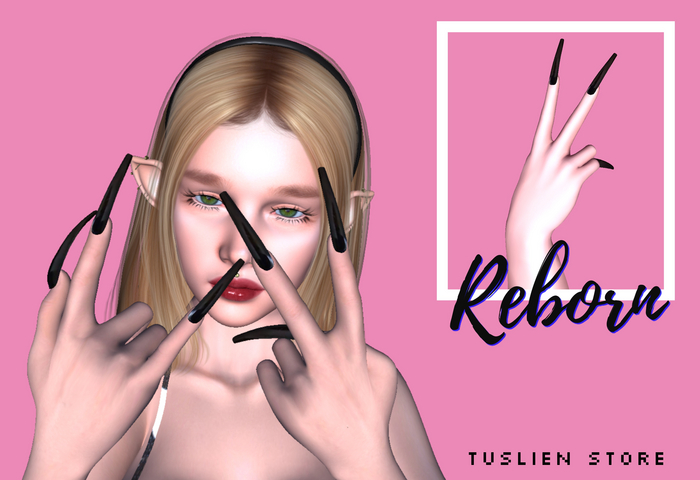 Black Coffin Nails Reborn