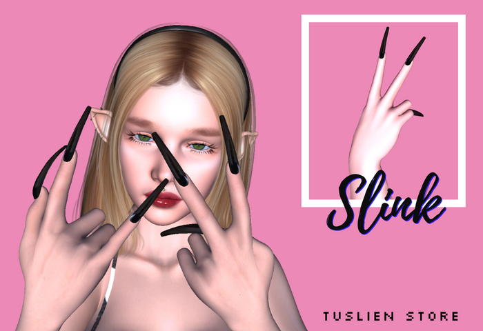 Black Coffin Nails Slink