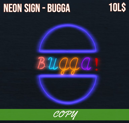 [Bits & Bytes] - Neon Sign - Bugga