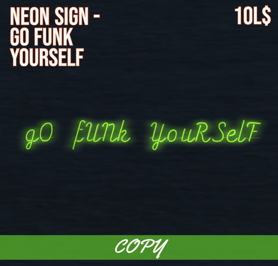 [Bits & Bytes] - Neon Sign - Go Funk Yourself