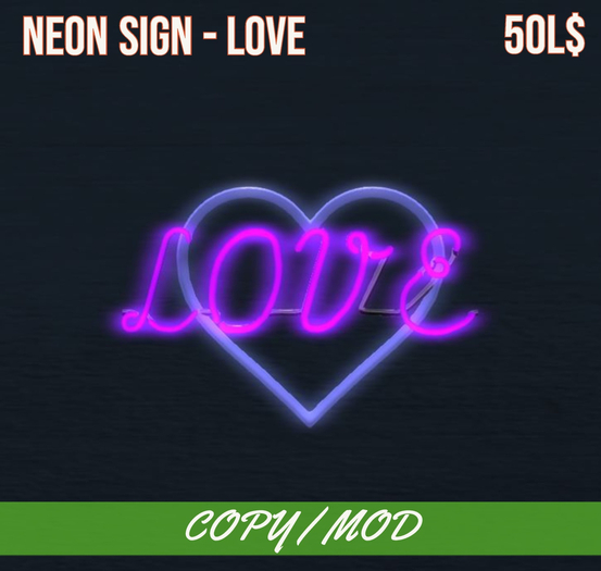 [Bits & Bytes] - Neon Sign - Love