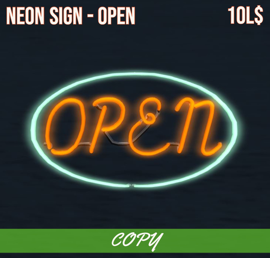 [Bits & Bytes] - Neon Sign - Open
